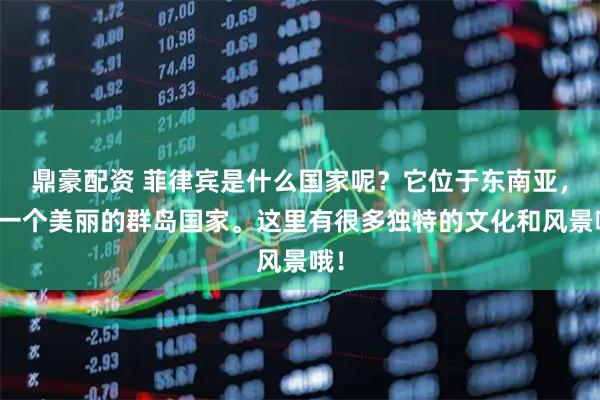 鼎豪配资 菲律宾是什么国家呢？它位于东南亚，是一个美丽的群岛国家。这里有很多独特的文化和风景哦！